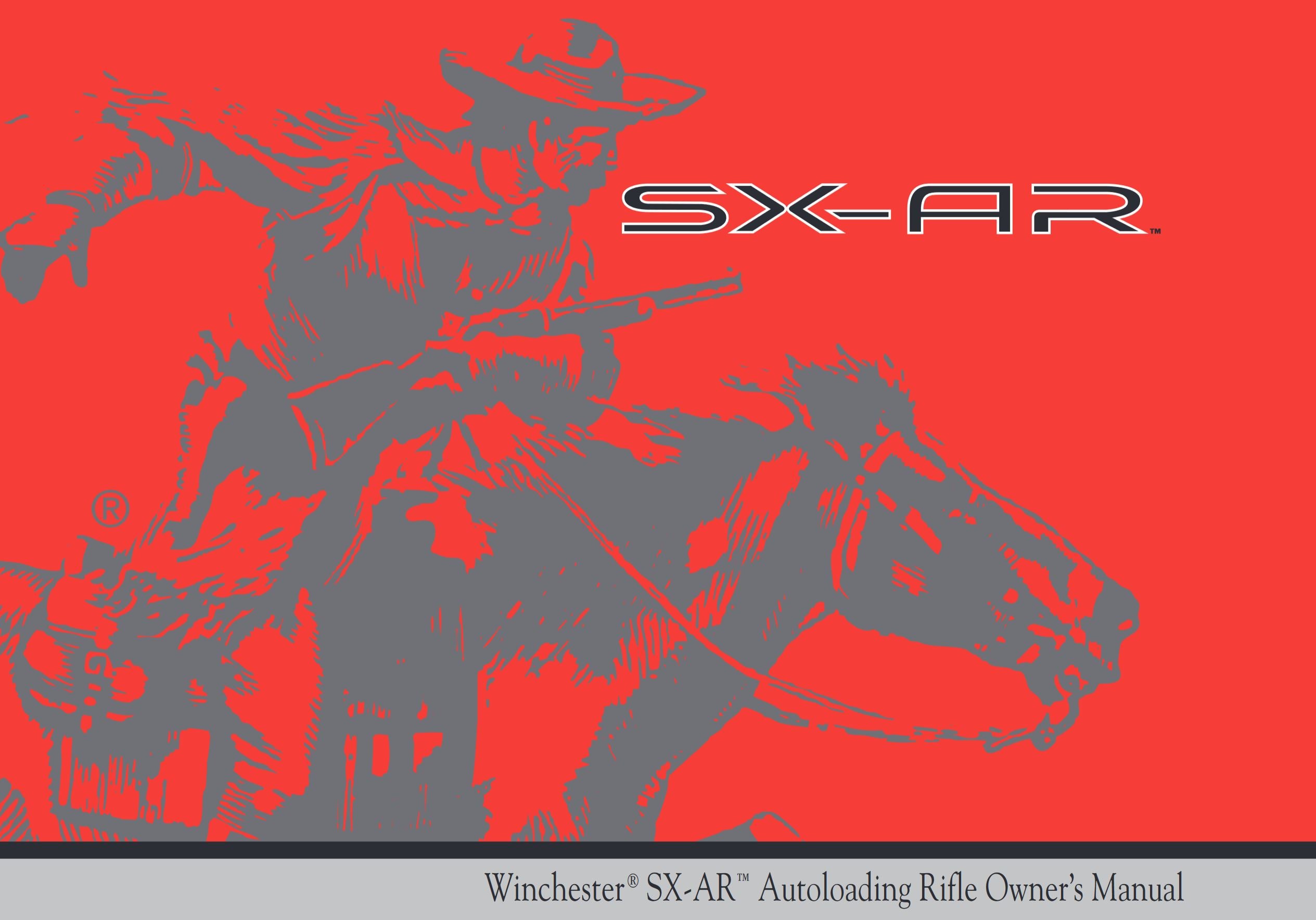 SX-AR Rifle Owner's Manual Cover