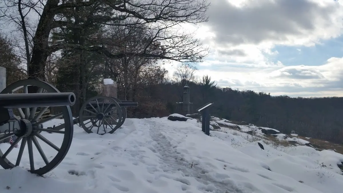 Gettysburg battlefield. Little Round Top. 