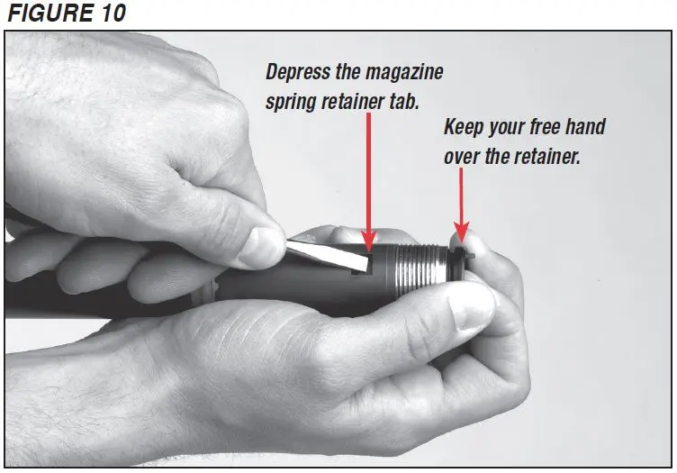 SX3 Shotgun Magazine Retainer and Spring Figure 10