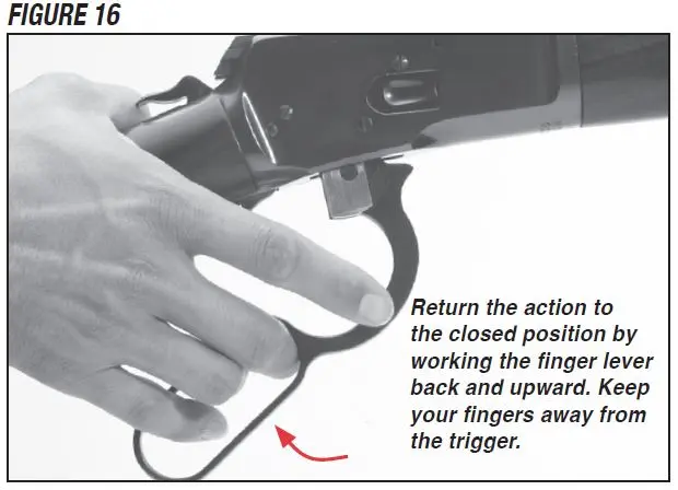 Model 1892 Rifle Closing the Action Figure 16