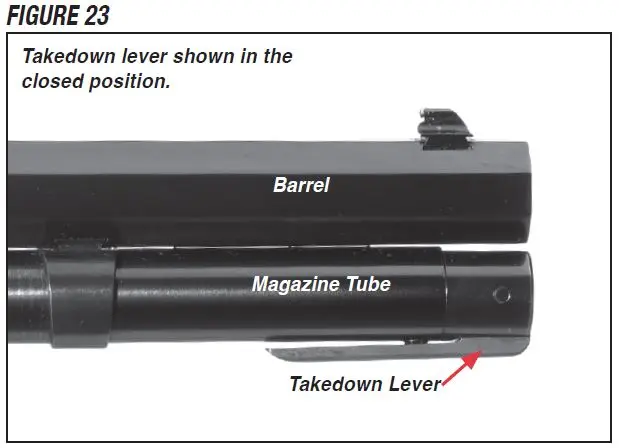 Model 1892 Takedown Rifle Closed Lever Figure 23