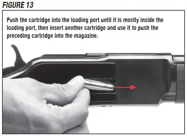 Model 1873 Rifle Loading the Cartridge Figure 13