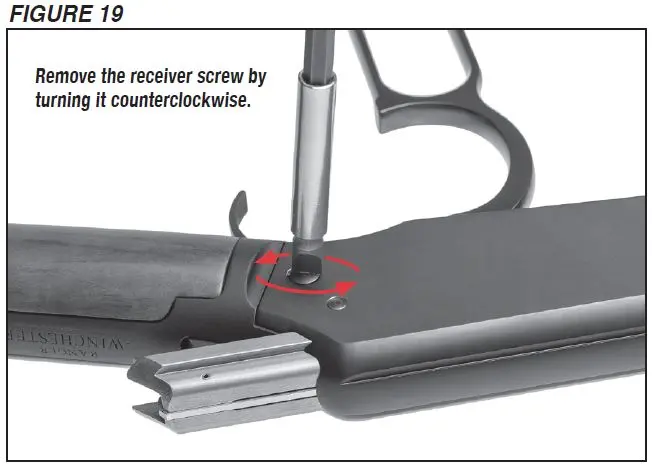 Ranger Rifle Receiver Screw Removal Figure 19