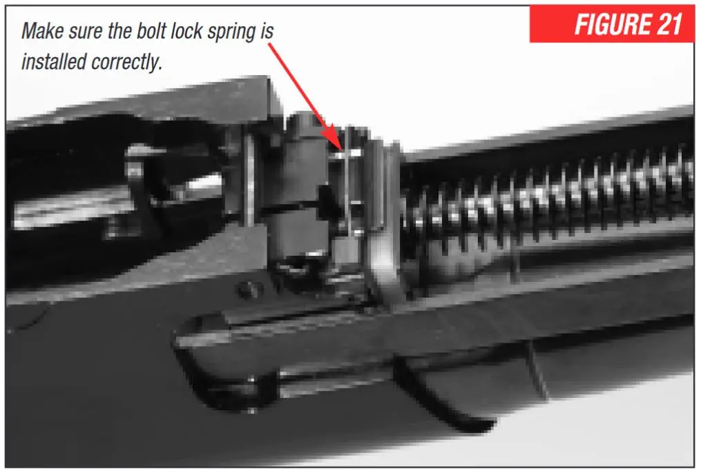 SXR Bolt Spring Installation Figure 21