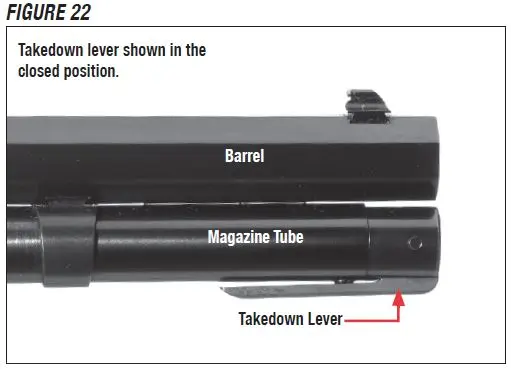 Model 1886 Takedown Rifle Closed Lever Figure 22