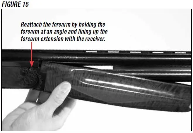 Model 101 Shotgun Reattaching Forearm Figure 15