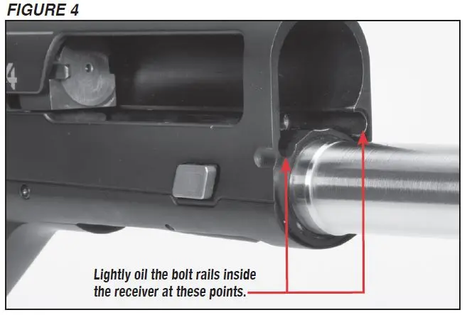 SX4 Shotgun Bolt Rail Oil Points Figure 4