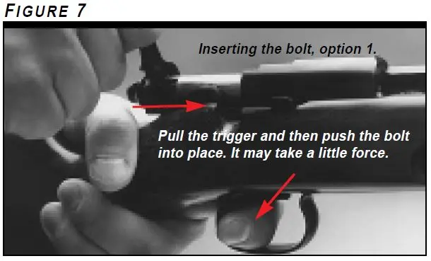 Model 52B Inserting the Bolt Option 1 Figure 7