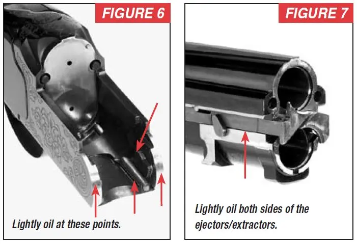 Select Shotgun Oil Application Areas Figure 6 and 7