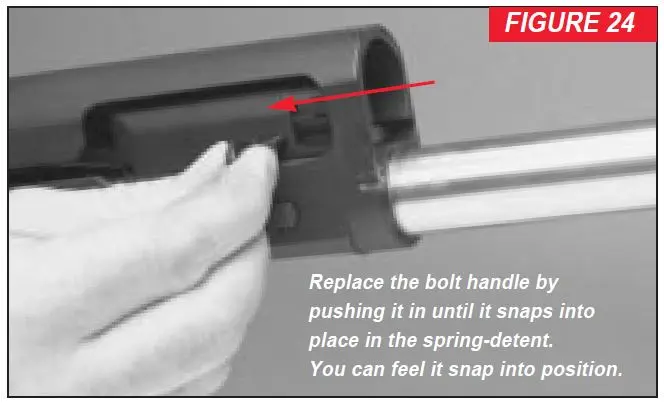 Super X2 Replacing the Bolt Handle Figure 24