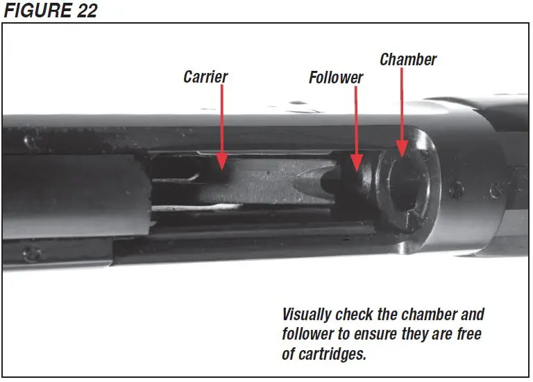 Model 94 Rifle Checking that the Chamber is Empty Figure 22