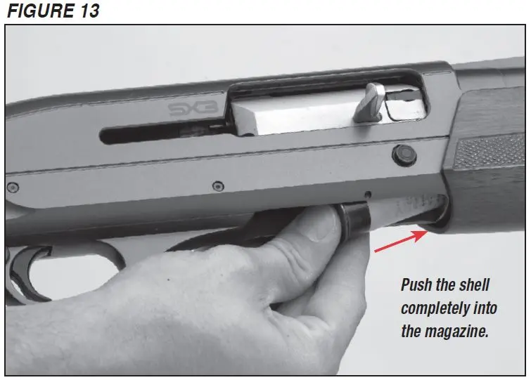 SX3 Shotgun Loading the Magazine Figure 13