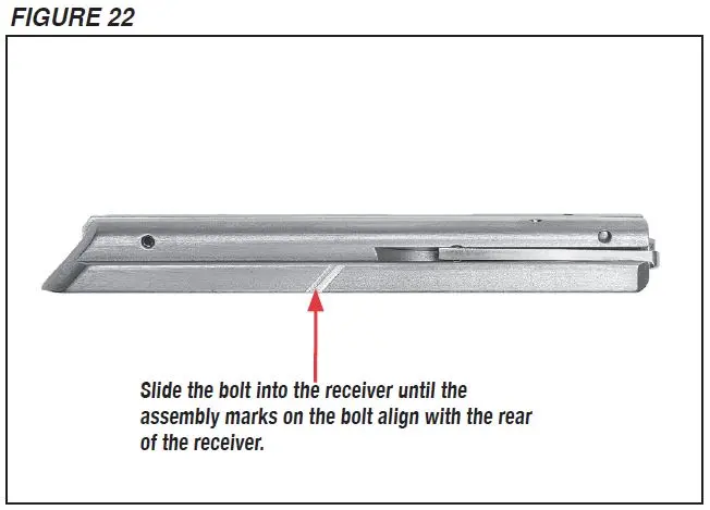 Ranger Rifle Bolt Receiver Assembly Marks Figure 22