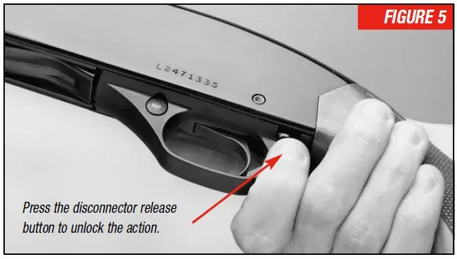 Model 1300 Disconnector Release Button Figure 5