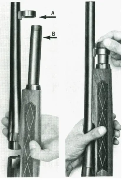 Model 1200 Shotgun Magazine Tube and Forearm Diagram