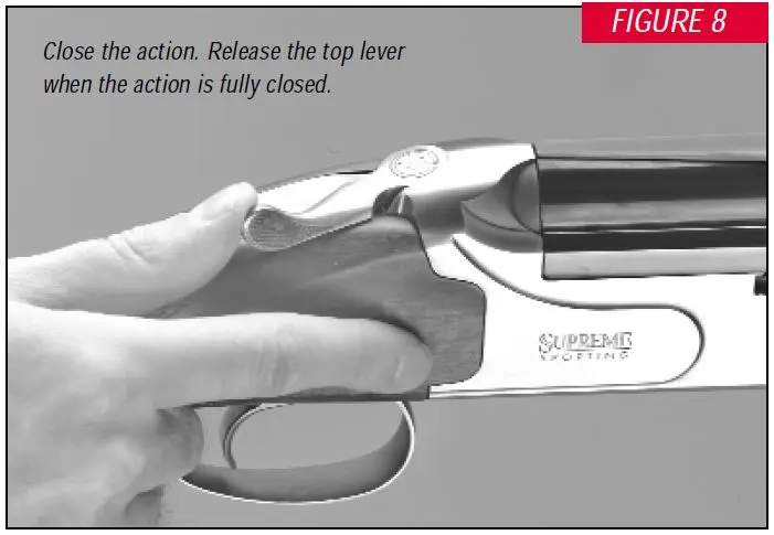 Supreme Shotgun Closing the Top Lever Figure 8