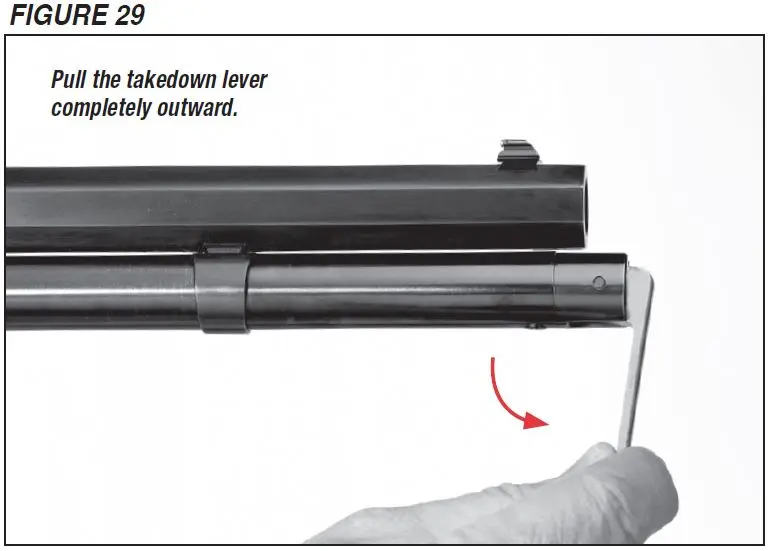 Model 94 Rifle Takedown Lever Directions Figure 29