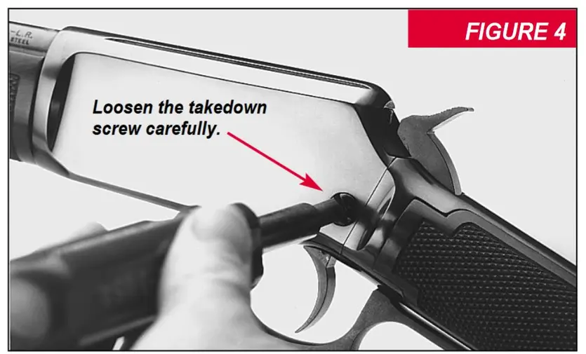 9422 and 9417 Loosening takedown screw Figure 4