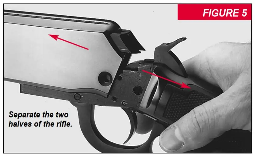 9422 and 9417 Separating the two halves of the rifle Figure 5