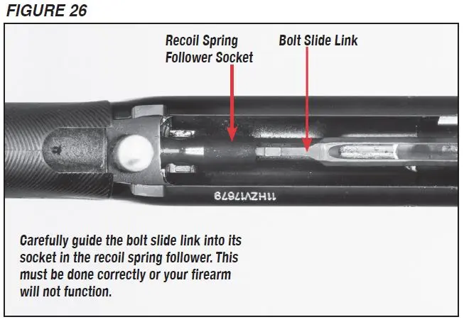 SX4 Shotgun Bolt Slide Link Diagram Figure 26