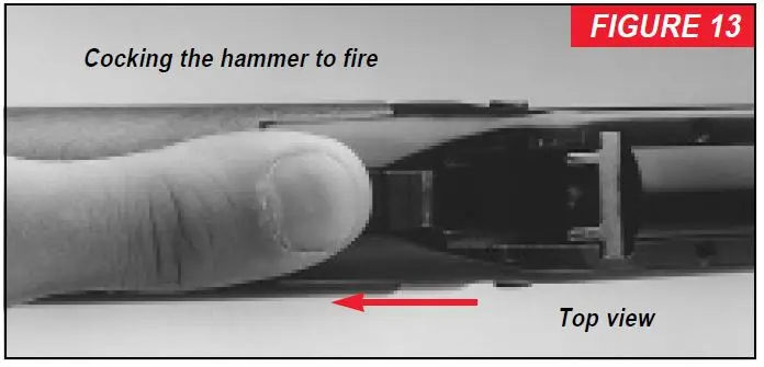 Model 94 Rifle Cocking the Hammer Figure 13