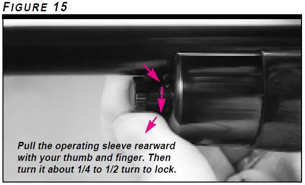 Model 63 Operating Sleeve Rotation Figure 15