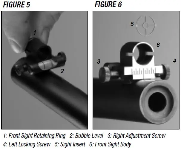 Model 1885 Creedmoor Vernier Sight Insert Figure 5 and 6