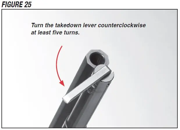 Model 1892 Takedown Rifle Turning the Lever Figure 25