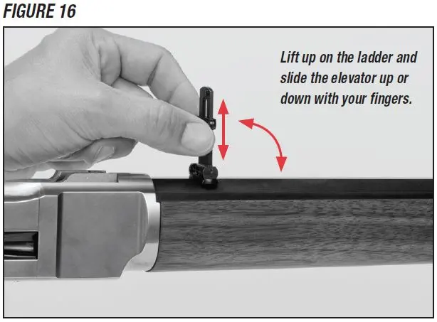 Model 1866 Rifle Sight Elevation Adjustment Figure 16