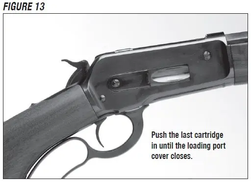 Model 1886 Rifle Finishing Loading a Cartridge Figure 13