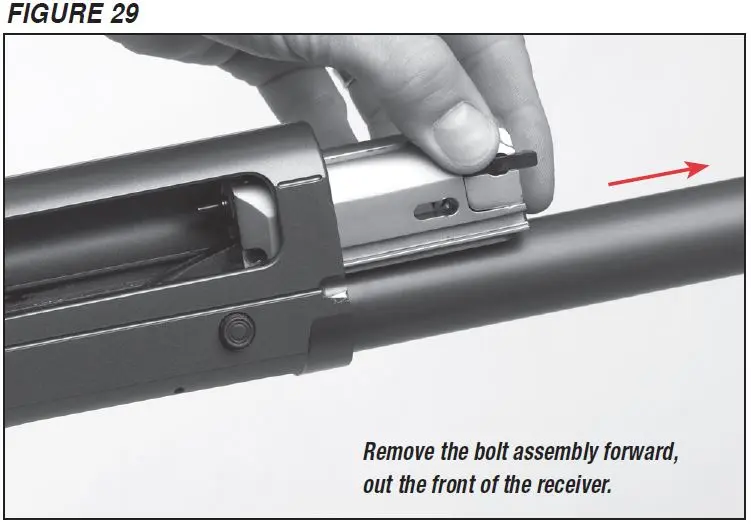 SX3 Shotgun Bolt Assembly Removal Figure 29