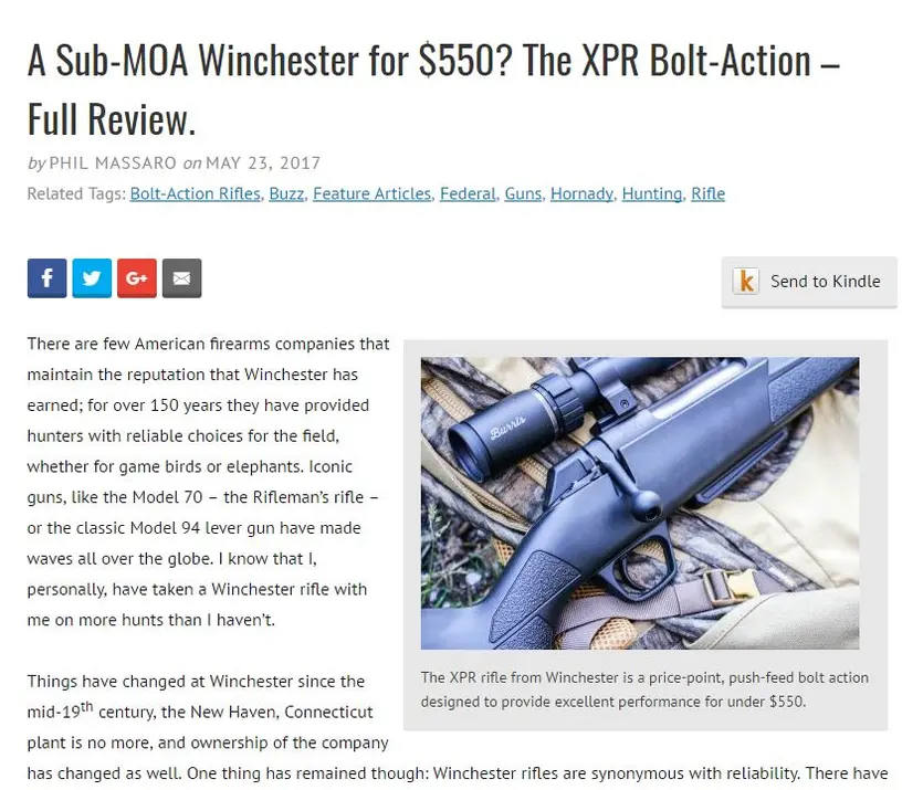 Phil Massaro XPR Bolt Action Review