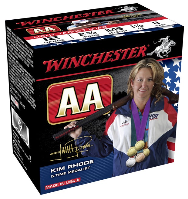 Kim Rhode on Winchester Ammo Box