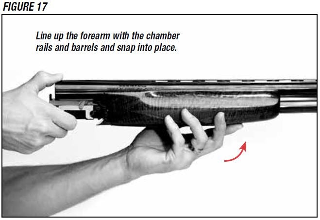Model 101 Shotgun Lining Up the Forearm Figure 17