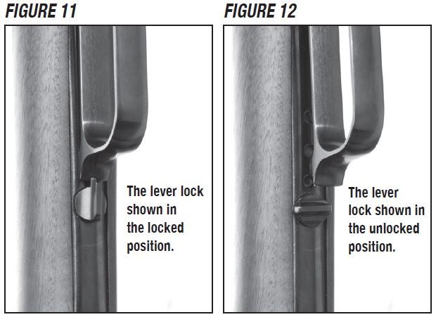 Model 1873 Rifle Lever Lock Figure 11 and 12
