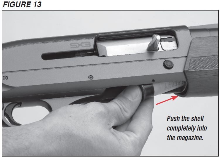 SX3 Shotgun Loading the Magazine Figure 13