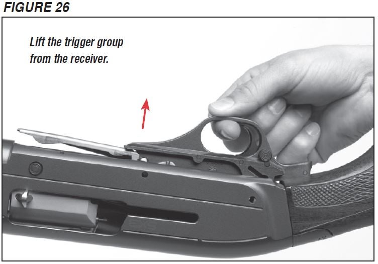 SX3 Shotgun Removing the Trigger Group Figure 26