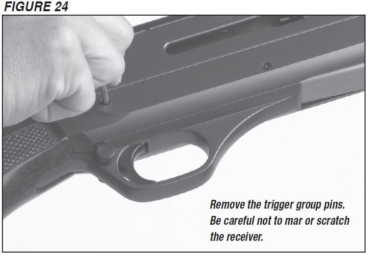 SX3 Shotgun Trigger Pin Removal Figure 24